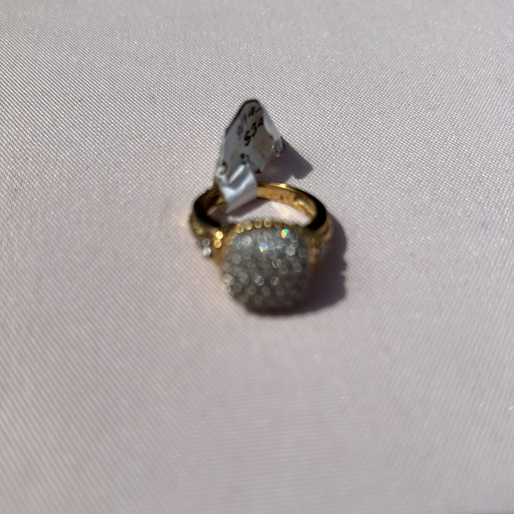 Gold Over Solid Sterling Silver Ring ( New Unused… - image 2